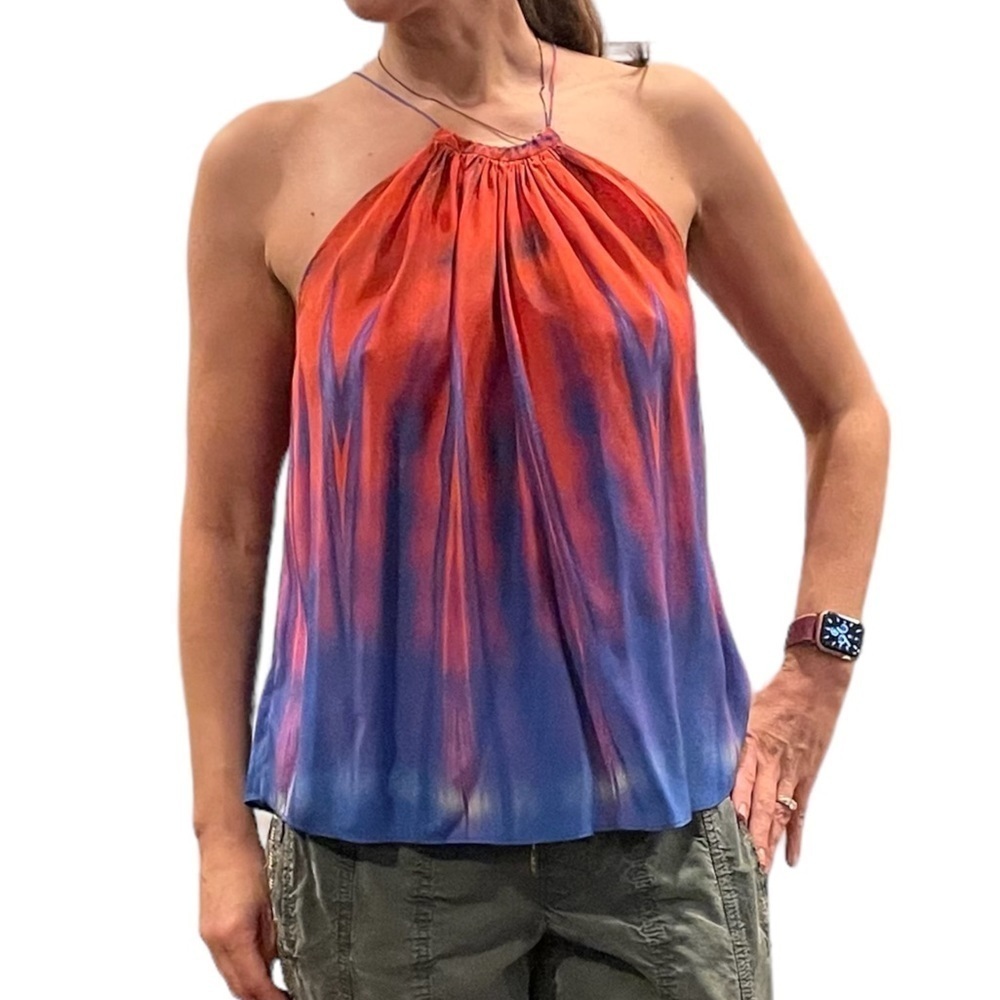 Tangerine NYC Silk Top
